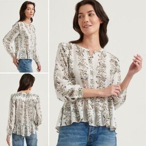 Lucky Brand Valentina Blouse sz M